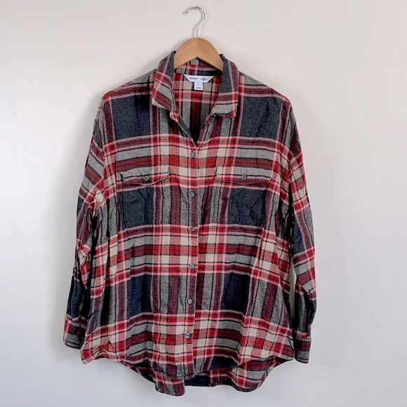 Old Navy The Boyfriend Shirt Flannel - Picture 1 of 4